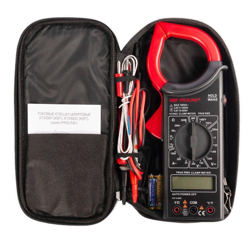 Клещи токовые цифровые KT 266C "PROLINE" КВТ 79132