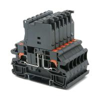 Клемма для предохранителя зажим Push-in 2 точки подключения индикация 24В 4кв.мм сер. (уп.30шт) DKC IPR-4-HESILED24