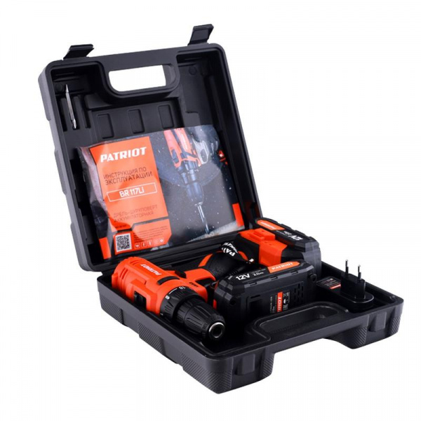 Дрель-шуруповерт аккумуляторная BR 117Li PATRIOT 180301117